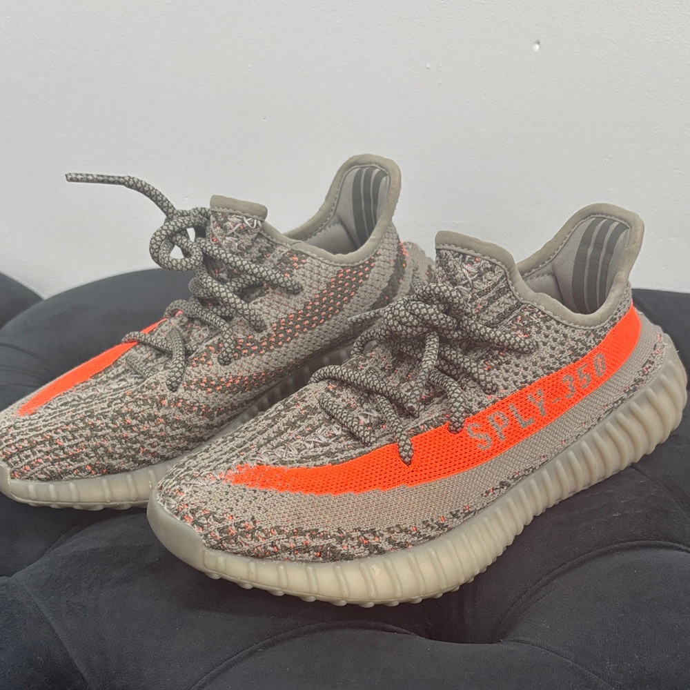 Original Yeezy Kids Sneakers - Grey and Orange